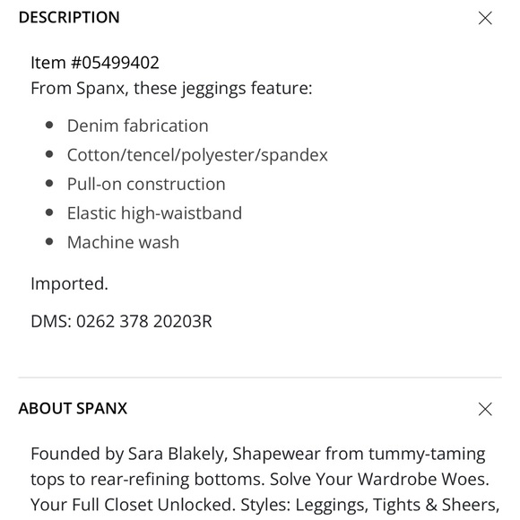 SPANX distressed high rise elastic waist Jeggings - Picture 6 of 12